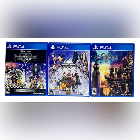 Kingdom Hearts 1.5 2.5 2.8 Prologue III 3 Sony PS4 Playstation 4 Lot of 3 Games